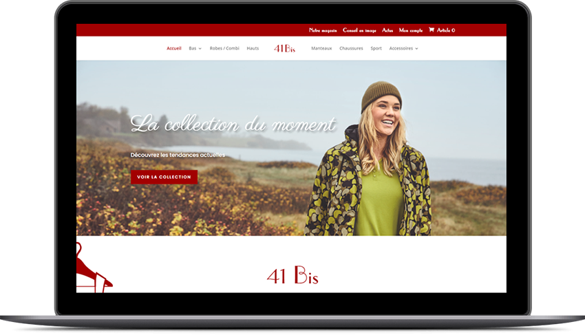 Création site internet e-commerce à Angers - ref 41 bis - Gwen and Ben agence web à Angers