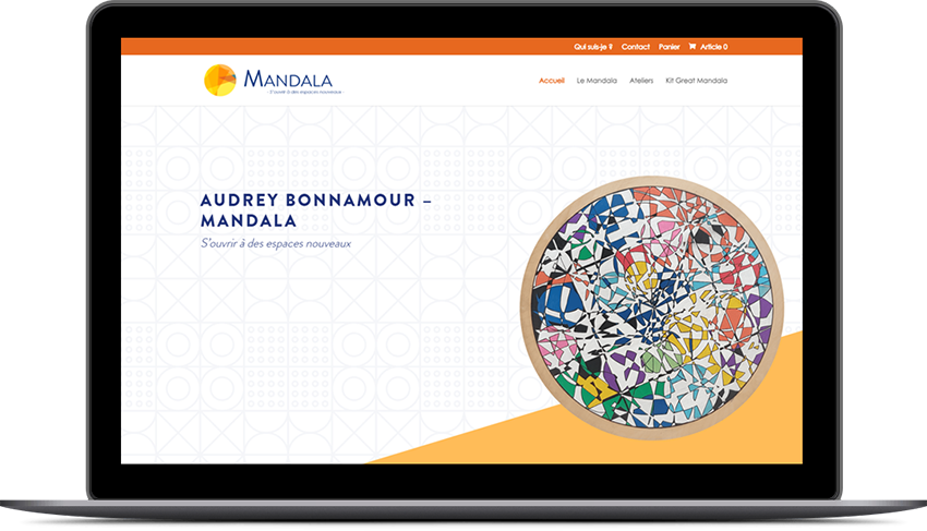 Création site internet e-commerce à Angers - ref Bonnamour Mandala - Gwen and Ben agence web à Angers
